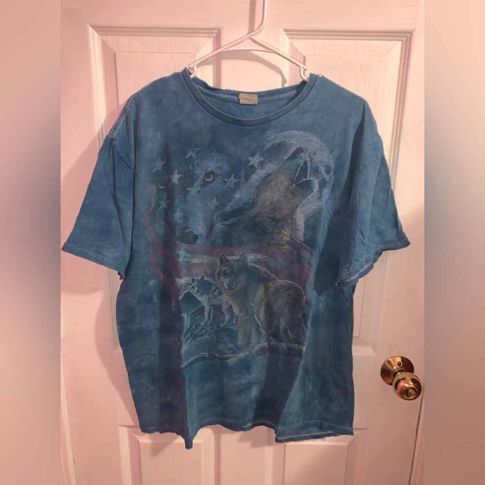 Delta Teal Tie-dye Wolf T-Shirt